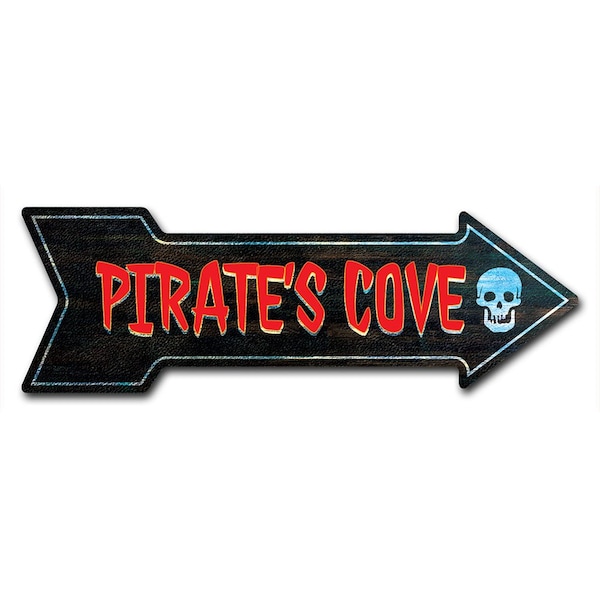 Pirates Cove Arrow Decal Funny Home Decor 36in Wide